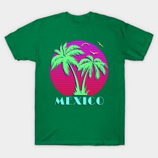 Mexico Palm Trees Sunset T-Shirt